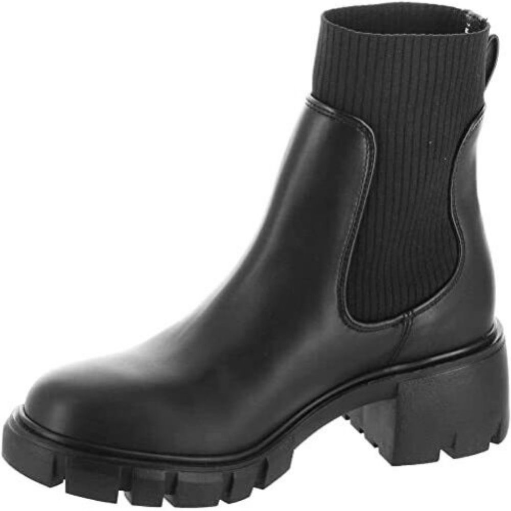 Steve Madden Boots Shoes Hayle Platform Chelsea Black 8 - Picture 3 of 3